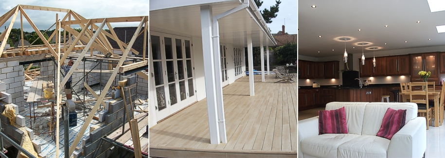 3 photos of work in progress, and finished projects
